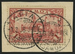 SAMOA 16 BrfStk, 1901, 1 M. Rot, Prachtbriefstück, Mi. (70.-) - Samoa