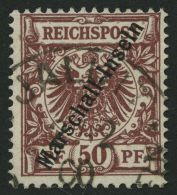 MARSHALL-INSELN 6II O, 1899, 50 Pf. Berliner Ausgabe, Pracht, Fotoattest Jäschke-L. - Islas Marshall