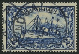 KAMERUN 17 O, 1900, 2 M. Schwärzlichblau, Ohne Wz., Pracht, Mi. 90.- - Camerun