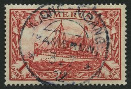 KAMERUN 16 O, 1900, 1 M. Rot, Ohne Wz., Stempel ABONG-MBANG, Pracht - Cameroun