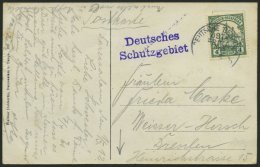 DEUTSCH-OSTAFRIKA 31 BRIEF, 1912, 4 H. Dunkelgrün, Mit Wz., Mit Seepoststempel OST-AFRIKA LINIE B, 1.5.12 Und Viole - Afrique Orientale