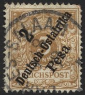 DEUTSCH-OSTAFRIKA 6e O, 1896, 2 P. Auf 3 Pf. Hellocker, Fein (dünne Stelle Und Zahnfehler), RR!, Gepr. Jäschke - África Oriental Alemana