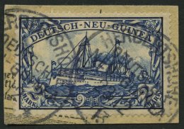 DEUTSCH-NEUGUINEA 17 BrfStk, 1901, 2 M. Schwärzlichblau, Stempel HERBERTSHÖHE, Postabschnitt, Pracht - German New Guinea