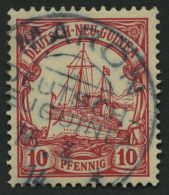 DEUTSCH-NEUGUINEA 9 O, 1900, 10 Pf. Dunkelkarminrot, Ohne Wz., Stempel MARON, Pracht, Signiert - Nouvelle-Guinée