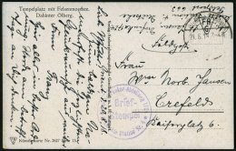 DP TÜRKEI 1918, Feldpoststation NAZARETH Auf Feldpost-Ansichtskarte, Briefstempel Funkerabteilung 1724, Pracht - Turkey (offices)