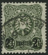 DP TÜRKEI 5ba O, 1888, 21/2 PIA. Auf 50 Pf. Dunkelgrünoliv, üblich Gezähnt Pracht, Gepr. Jäschk - Turquie (bureaux)