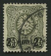 DP TÜRKEI 5b O, 1887, 21/2 Pia. Auf 50 Pf. Oliv, Pracht, Gepr. Starauschek, Mi. 100.- - Turquia (oficinas)