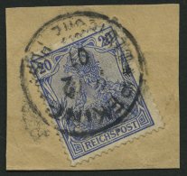 DP CHINA P Vd BrfStk, Petschili: 1900, 20 Pf. Reichspost, Stempel PEKING, Feinst (ein Paar Stumpfer Zähne), Mi. 140 - China (oficinas)