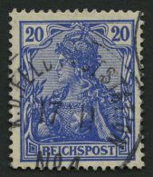 DP CHINA P Vd O, Petschili: 1900, 20 Pf. Reichspost, Stempel K.D. FELD-POSTSTATION No. 4, Pracht, Signiert, Mi. 140.- - China (kantoren)