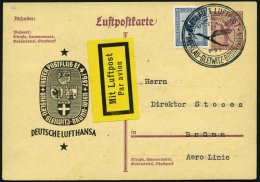 ERST-UND ERÖFFNUNGSFLÜGE 27.17.02 BRIEF, 21.4.1927, Breslau-Brünn Auf LPP 104, Pracht - Zeppelin