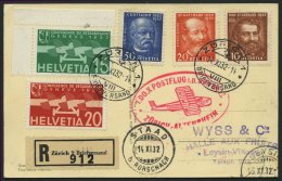 DO-X LUFTPOST 67.CH.a.I. BRIEF, 14.11.1932, Aufgabe Zürich Zum DO X Postflug In Die Schweiz Nach Altenrhein, Ankunf - Covers & Documents