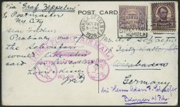KATAPULTPOST 11a BRIEF, 7.5.1930, Bremen - Southampton, US-Landpostaufgabe, Brief Feinst (etwas Fleckig) - Brieven En Documenten