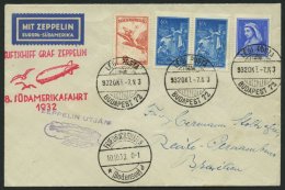 ZULEITUNGSPOST 189 BRIEF, Ungarn: 1932, 8. Südamerikafahrt, Prachtbrief - Zeppelins