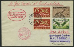ZULEITUNGSPOST 93Aa BRIEF, Schweiz: 1930, Friedrichshafen-Bern, Prachtbrief - Zeppelins