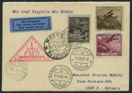 ZULEITUNGSPOST 84 BRIEF, Liechtenstein: 1930, Russlandfahrt, Prachtbrief - Zeppelines