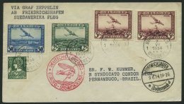 ZULEITUNGSPOST 250 BRIEF, Belgien: 1934, 2. Südamerikafahrt, Prachtbrief - Zeppelins