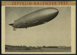 ZEPPELINPOST 1937, Sammelbildalbum LZ 129 Hindenburg, Komplett Mit 155 Eingeklebten Fotos Und Einem Übersichtsplan, - Zeppelins