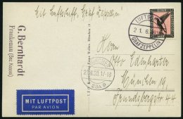 ZEPPELINPOST 68Ab BRIEF, 1930, Deutschlandfahrt, Fr`hafen-München, Bordpost, Prachtkarte - Zeppelin