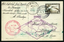 ZEPPELINPOST 57FF BRIEF, 1930, Südamerikafahrt, Bordpost, Post Nach Habana/Cuba, Prachtkarte - Zeppelins