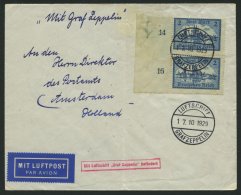 ZEPPELINPOST 41 BRIEF, 1929, Hollandfahrt, Wegen Verbleib An Bord Am 17.10. Als Bordpost (Sieger 43B) über Breslau - Zeppelin