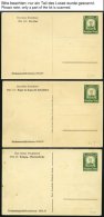 GANZSACHEN P 254 BRIEF, 1934, 6 Pf. W.H.W., 2 Verschiedene Kartenpaare Und 3 Verschiedene Einzelkarten, Meist Pracht - Autres & Non Classés