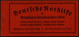 ZUSAMMENDRUCKE MH 40.3 **, 1934, Markenheftchen Stände, H-Blatt 102 Abgetrennt, Feinst, Mi. 400.- - Se-Tenant