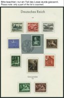SAMMLUNGEN O,* , 1933-45, Sauberer, überwiegend Gestempelter Sammlungsteil Mit Mittleren Ausgaben, Fast Nur Pracht, - Used Stamps