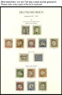 SAMMLUNGEN O, 1872-1918, Fast Nur Gestempelte Saubere Sammlung Dt. Reich Im Leuchtturm Falzlosalbum Mit Zahlreichen Gute - Used Stamps