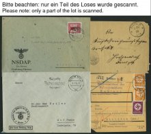 DIENSTMARKEN 1882-1943, Interessante Partie Von 16 Belegen, Dabei Auch Frei Lt. Avers, Frei Durch Ablösung, Paketka - Servizio