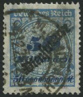DIENSTMARKEN D 88 O, 1923, 50 Mrd. M. Kobaltblau, Feinst (kleine Zahnmängel), Gepr. Winkler, Mi. 260.- - Servizio
