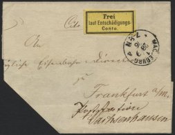 DIENSTMARKEN D I BRIEF, 1876, Frei Laut Entschädigungs-Conto Auf Nicht Vollständiger Briefhülle Aus MAGDE - Oficial