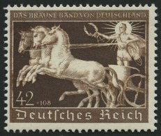 Dt. Reich 747 **, 1940, 42 Pf. Braunes Band, Pracht, Mi. 120.- - Other & Unclassified