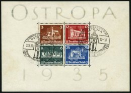Dt. Reich Bl. 3 O, 1935, Block OSTROPA, Ersttags-Sonderstempel, Feinst (leichte Randmängel), Mi. 1100.- - Used Stamps