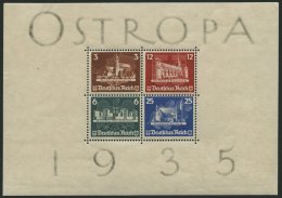 Dt. Reich Bl. 3 *, 1935, Block OSTROPA, Voller Originalgummi!, Falzreste Im Rand, Marken Postfrisch, Pracht, Mi. (1100.- - Usati