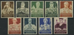 Dt. Reich 556-64 *, 1934, Stände, Größere Falzreste, Prachtsatz, Mi. 100.- - Used Stamps