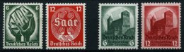 Dt. Reich 544-47 **, 1934, Saarabstimmung Und Reichsparteitag, 2 Prachtsätze, Mi. 175.- - Gebruikt