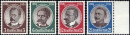 Dt. Reich 540-43 **, 1934, Kolonialforscher, üblich Gezähnter Prachtsatz, Mi. 190.- - Usati