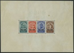 Dt. Reich Bl. 2 *, 1933, Block Nothilfe, Originalgröße, Brauner Punkt Im Rand, Feinst, Mi. 1500.- - Gebruikt