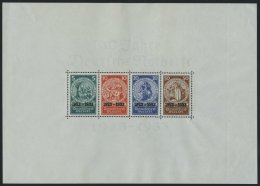 Dt. Reich Bl. 2 **, 1933, Block Nothilfe, Originalgröße, Senkrechte Bugspur Rechts Im Rand Sonst Pracht, Gepr - Used Stamps