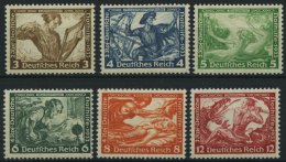 Dt. Reich 499-504A **, 1933, Wagner, Gezähnt A, 6 Prachtwerte, Mi. 180.- - Otros & Sin Clasificación