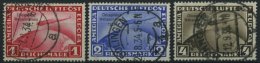 Dt. Reich 496-98 O, 1933, Chicagofahrt, Satz Feinst/Pracht (1 Und 2 RM Kleine Zahnfehler) - Used Stamps