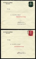 Dt. Reich 444/5 BRIEF, 1930, 30. Juni Je Auf FDC Aus Mainz, 2 Prachtbriefe, R!, Mi. 200.- - Used Stamps