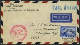 Dt. Reich 438Y BRIEF, 1930, 2 RM Südamerikafahrt, Wz. Liegend, Auf Südamerikafahrtbrief, Feinst, Mi. 500.- - Altri & Non Classificati