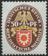 Dt. Reich 434 **, 1929, 50 Pf. Nothilfe, üblich Gezähnt Pracht, Mi. 160.- - Usati