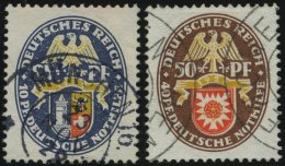 Dt. Reich 433/4 O, 1929, 25 Und 50 Pf. Nothilfe, 2 Prachtwerte, Mi. 185.- - Used Stamps