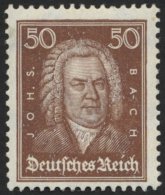 Dt. Reich 396 **, 1926, 50 Pf. Bach, Normale Zähnung, Pracht, Mi. 160.- - Usati