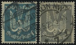 Dt. Reich 349/50 O, 1924, 200 Und 300 Pf. Holztaube, 2 Prachtwerte, Mi. 240.- - Used Stamps