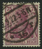 Dt. Reich 197b O, 1922, 75 Pf. Rosalila, Pracht, Gepr. Infla, Mi. 180.- - Andere & Zonder Classificatie