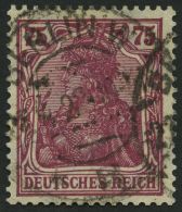 Dt. Reich 197b O, 1922, 75 Pf. Rosalila, Normale Zähnung Pracht, Gepr. Infla, Mi. 180.- - Usati