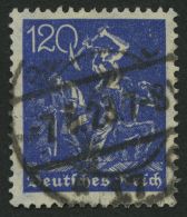 Dt. Reich 188 O, 1922, 120 Pf. Schwärzlichblau, Wz. 2, Pracht, Gepr. Dr. Düntsch, Mi. 140.- - Autres & Non Classés